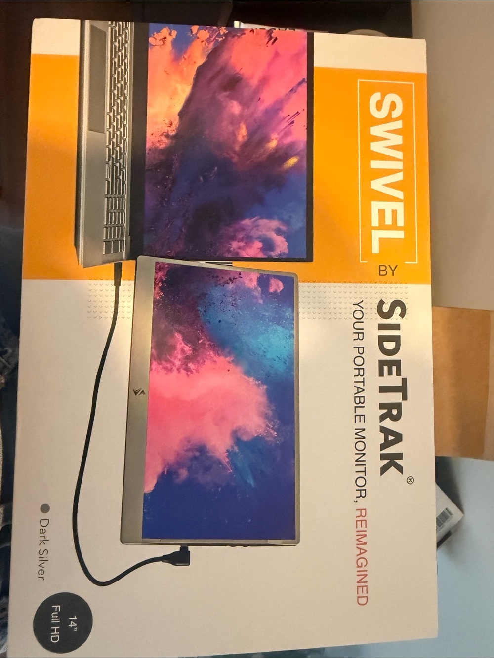 Swivel Portable Monitor - Dark Silver